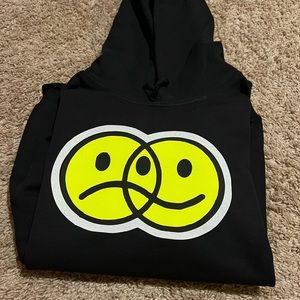 Black smiley hoodie